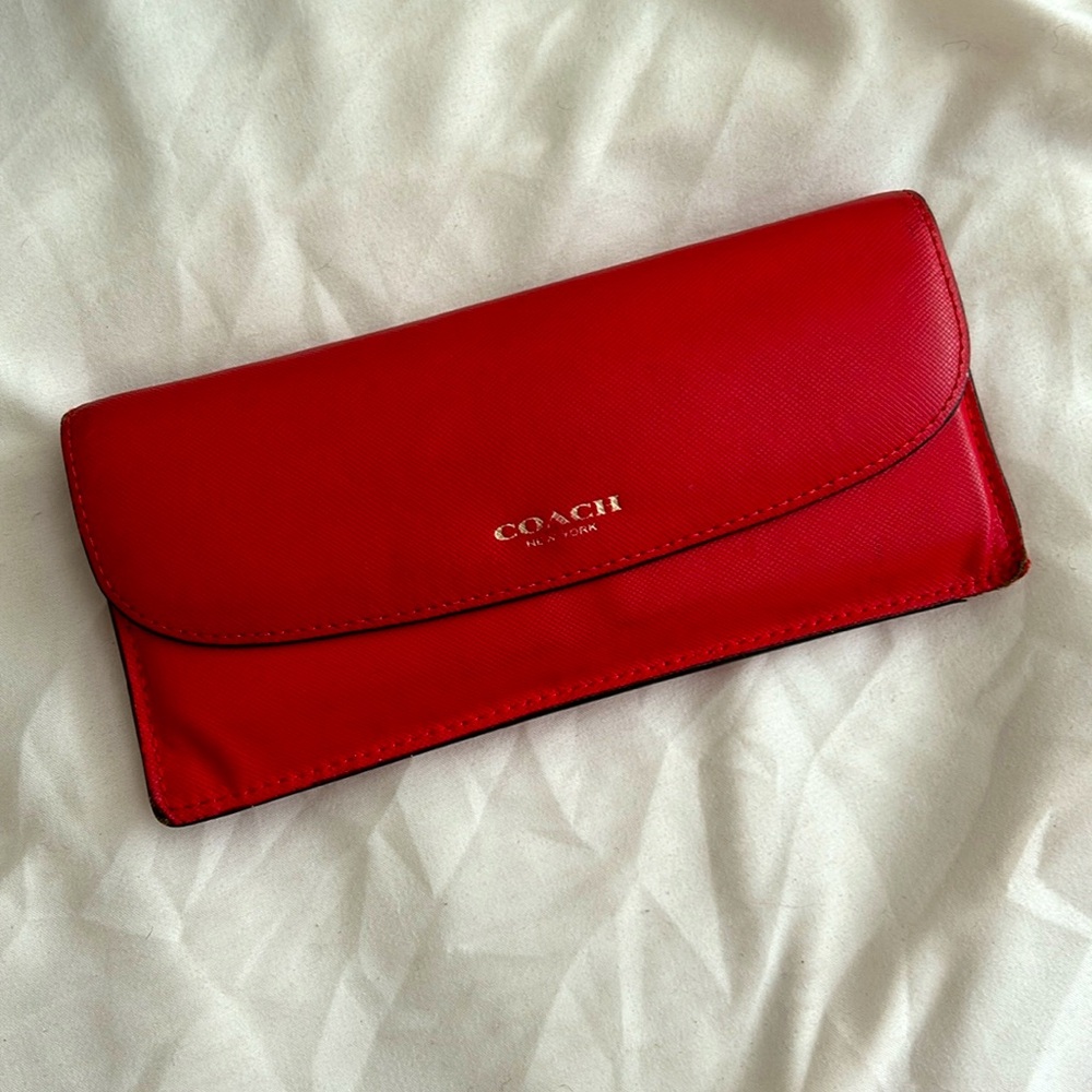 COACH Darcie Envelope Wallet in PERSIMMON